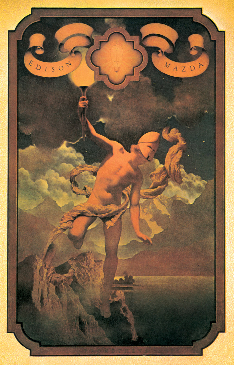 A nineteen nineteen illustration by Maxfield Parrish titled 