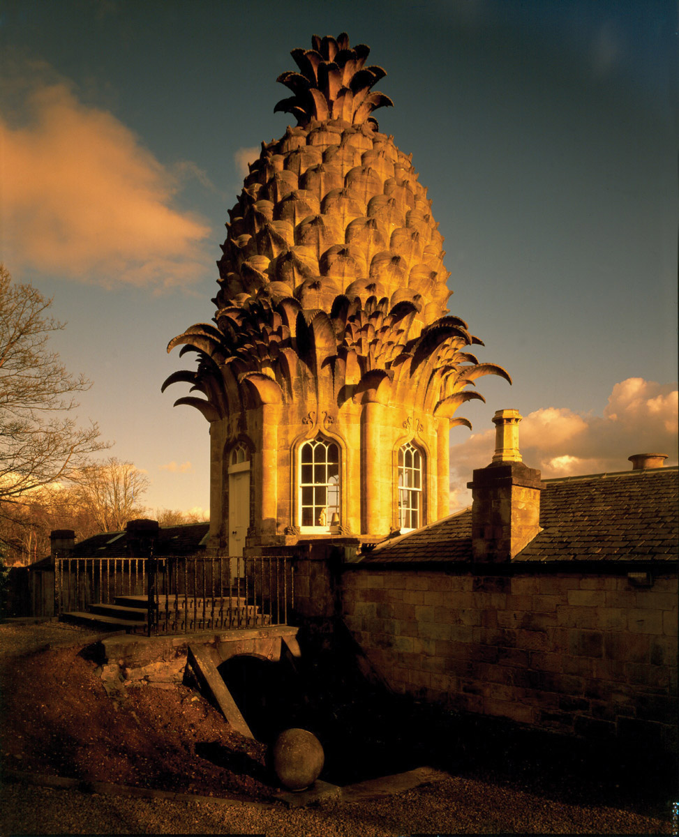 A photograph of the Pineapple at Dunmore Park.