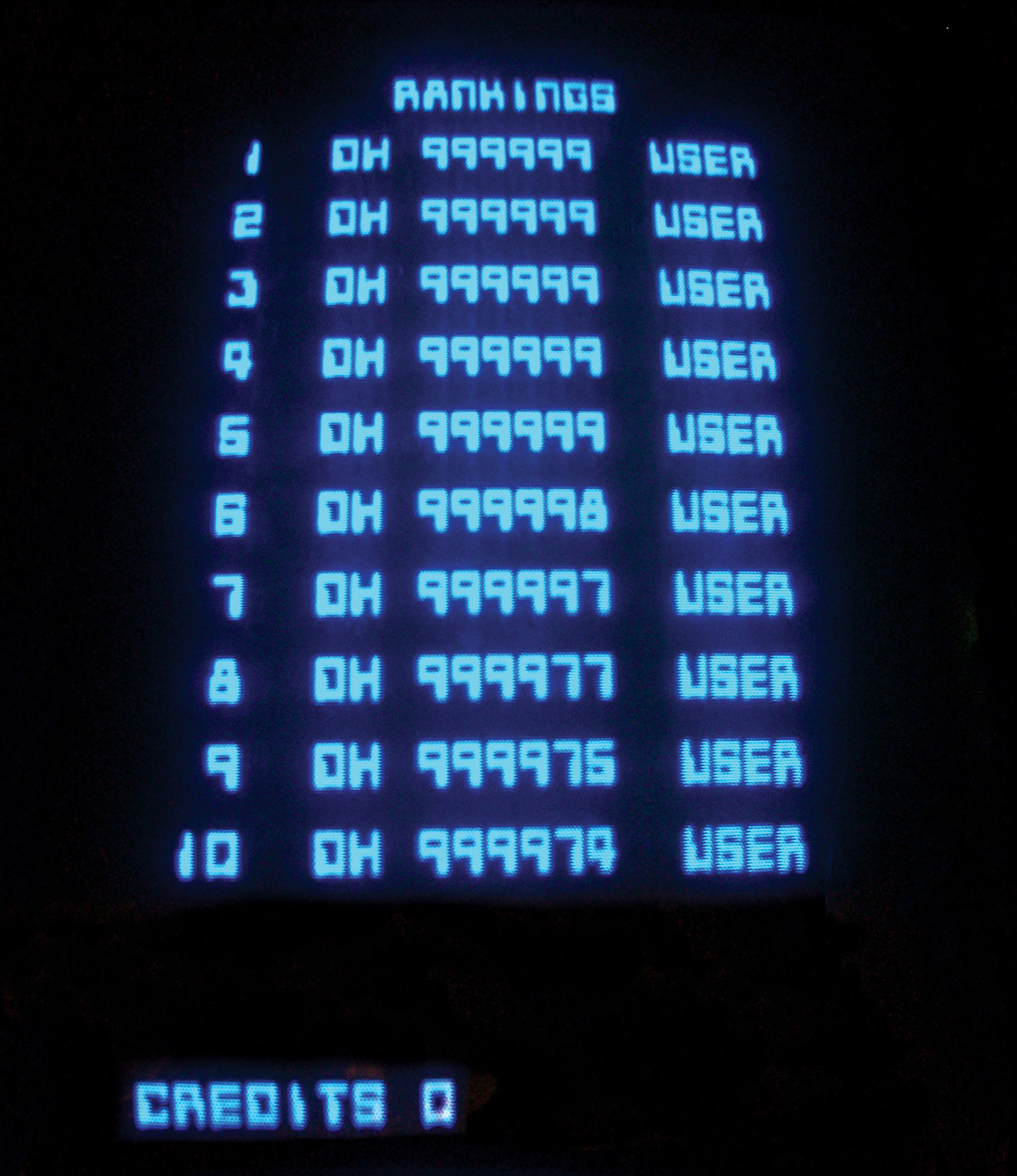 A screenshot showing Donald Hayes’s record-breaking scores for the arcade game Tron. 