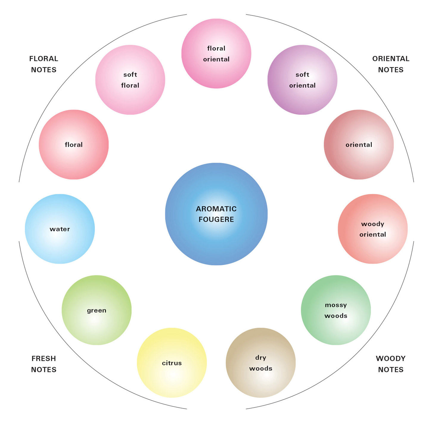 Fragrance Wheel Chart