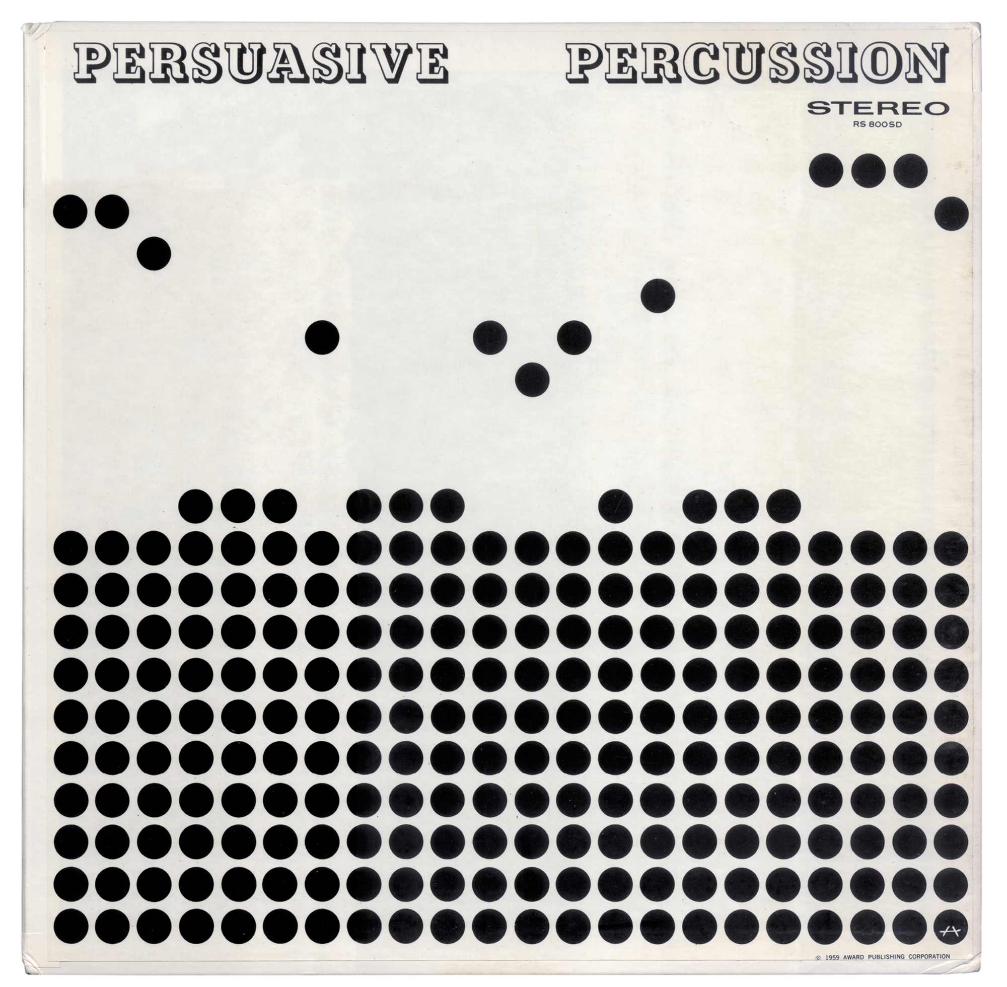 Album cover designed by Josef Albers for the 1959 album “Persuasive Percussion.” 