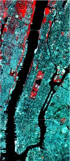 satellite photo of New York with and without Central Park