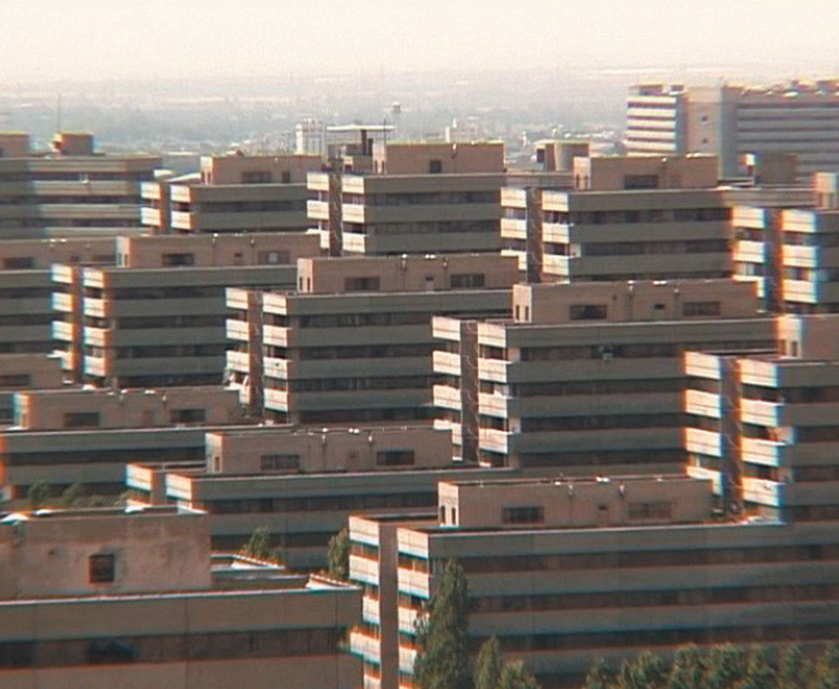 A photograph of the Ekbatan housing complex in the western part of Tehran, Iran.