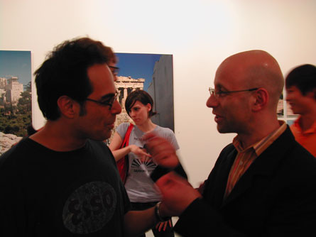 Daniel Rosenberg (right), professor at the University of Oregon and guest editor of the themed section of issue 13, chatting with Sina Najafi (Editor-in-chief).