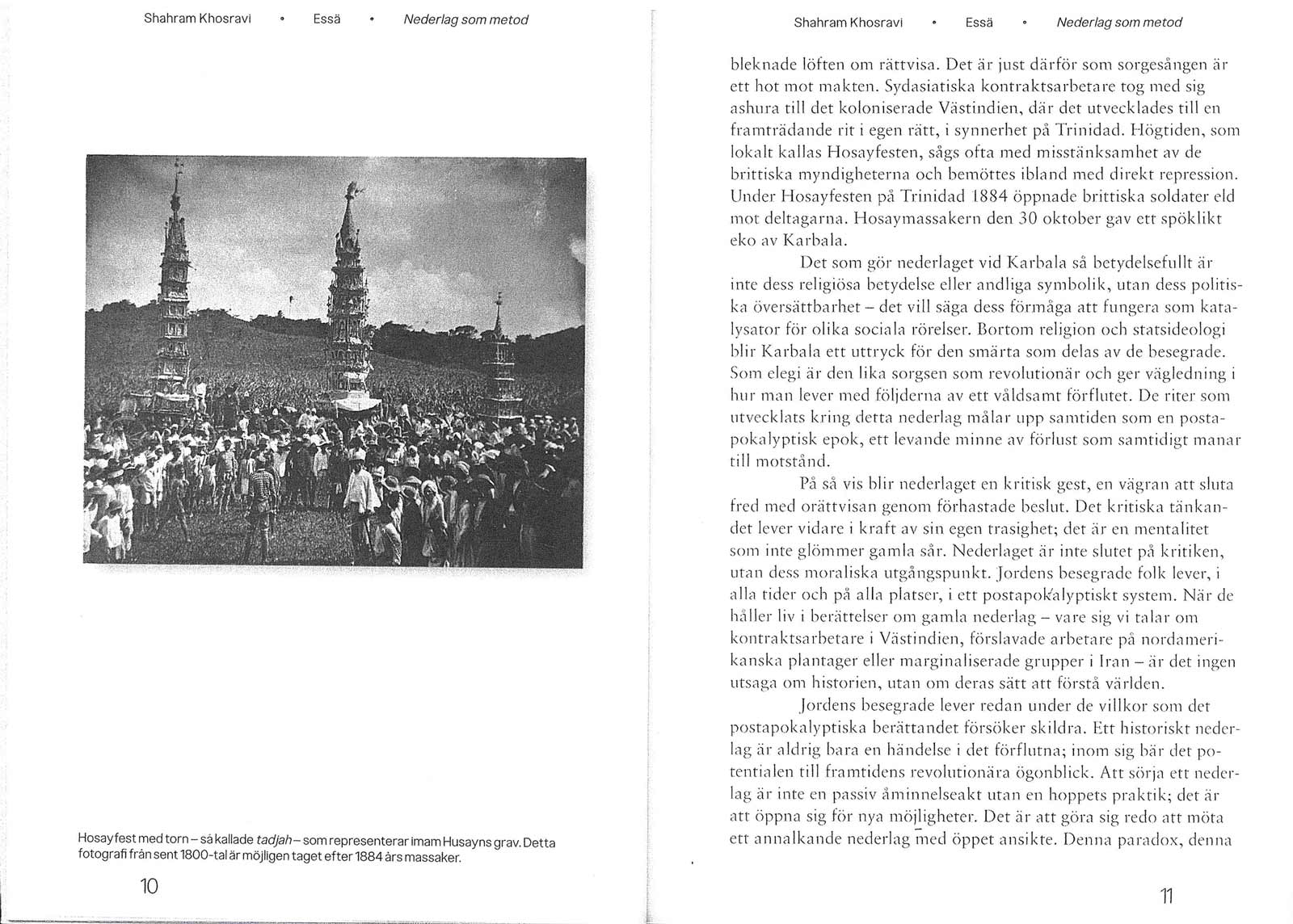 A scan of the Swedish translation of Shahram Khosravi’s article.