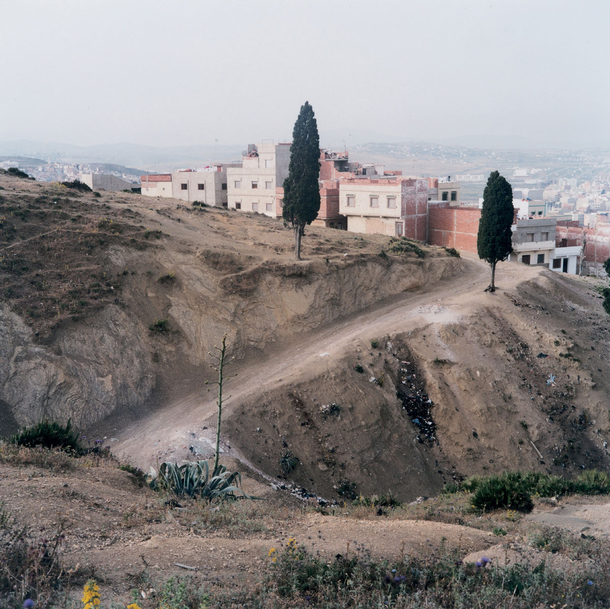 Artist Yto Barrada's 2000 photograph of the site of the tomb of the giant Antaeus, who was killed by Hercules in Tangier, titled 