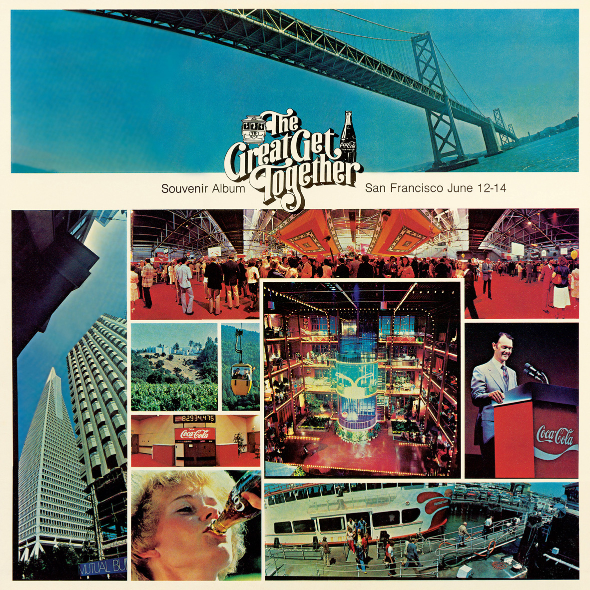 A 1979 album cover for a Coca-Cola show, titled “The Great Get Together.”