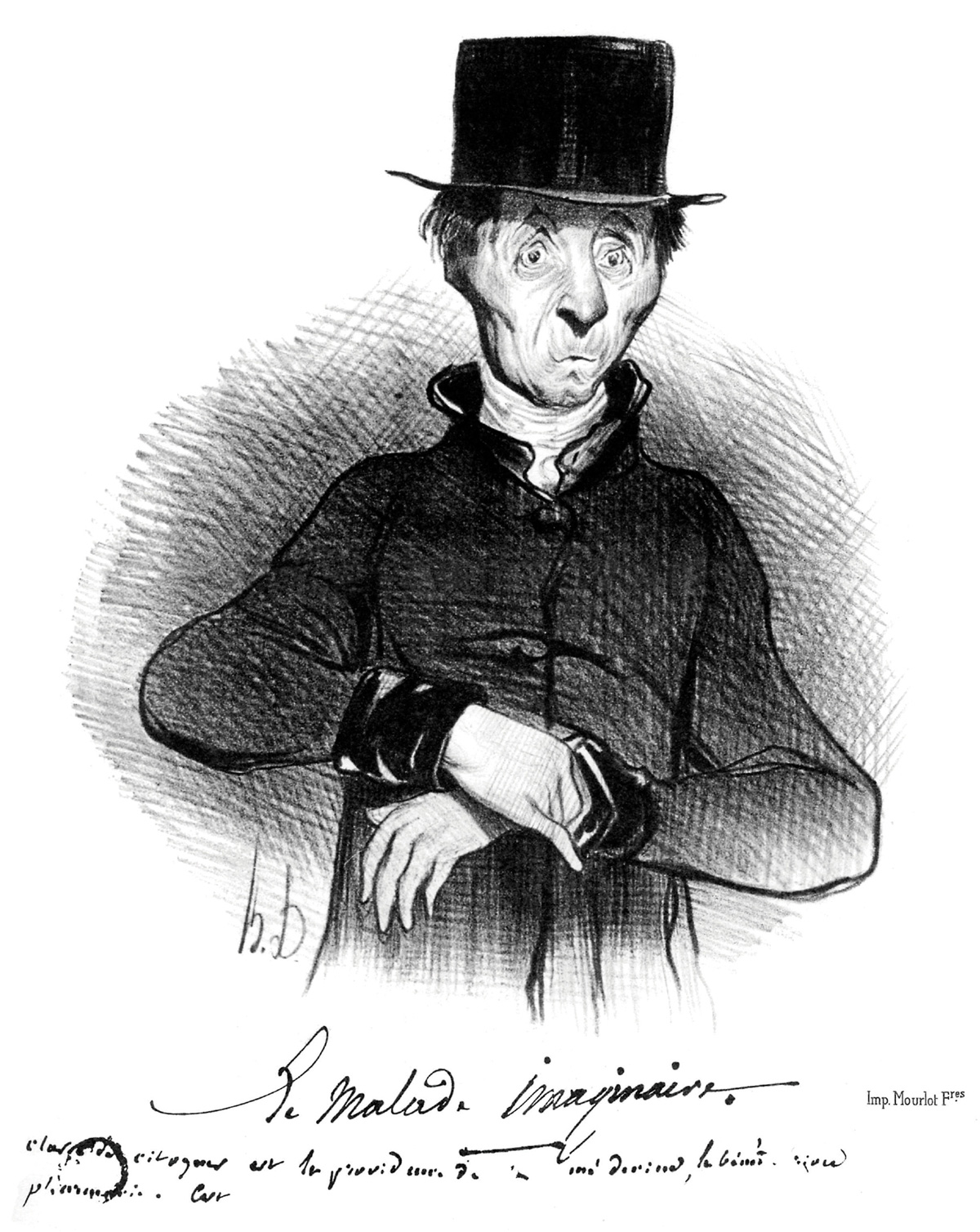 An illustration by Honoré Daumier for an edition of Molière’s 