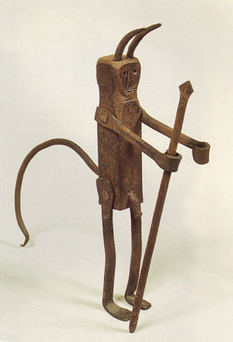A devil sculpture from Brazil from Breton’s collection.