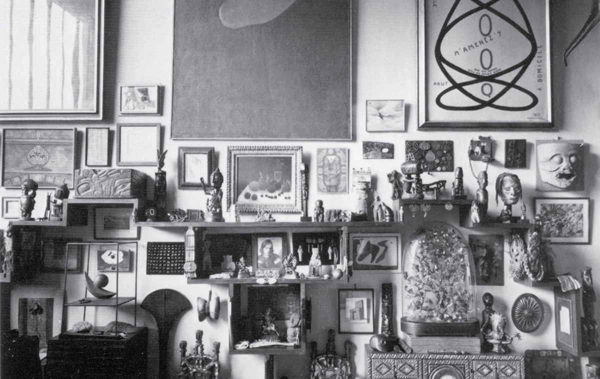 A photograph of Breton’s studio, May nineteen sixty.