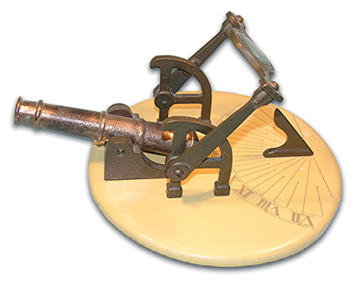 A photograph of a cannon dial.