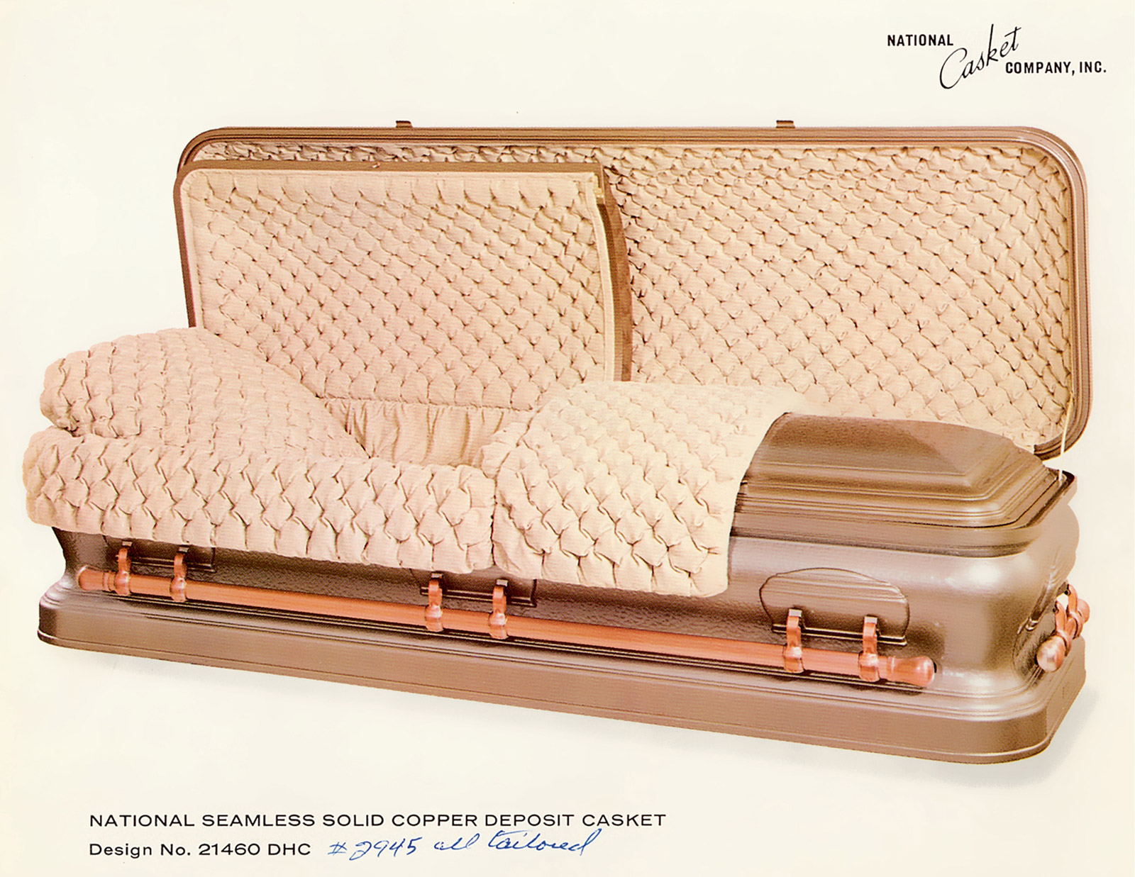 Not a casket to be ashamed of. Courtesy Jon Austin, Museum of Funeral Customs.