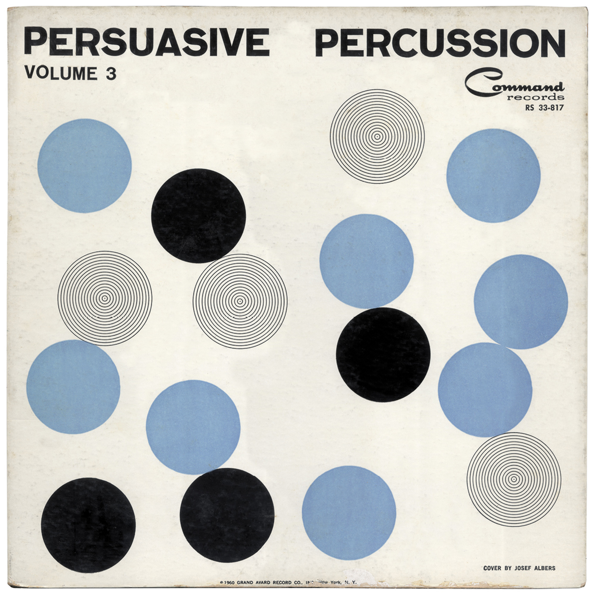 Album cover designed by Josef Albers for the 1960 album “Persuasive Percussion, Volume 3.”