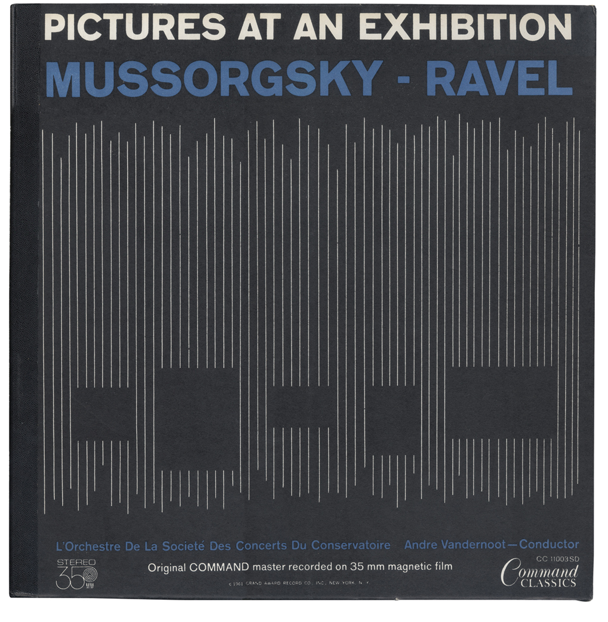 Album cover designed by Josef Albers for the 1961 album “Pictures at an Exhibition: Mussorgsky-Ravel.”