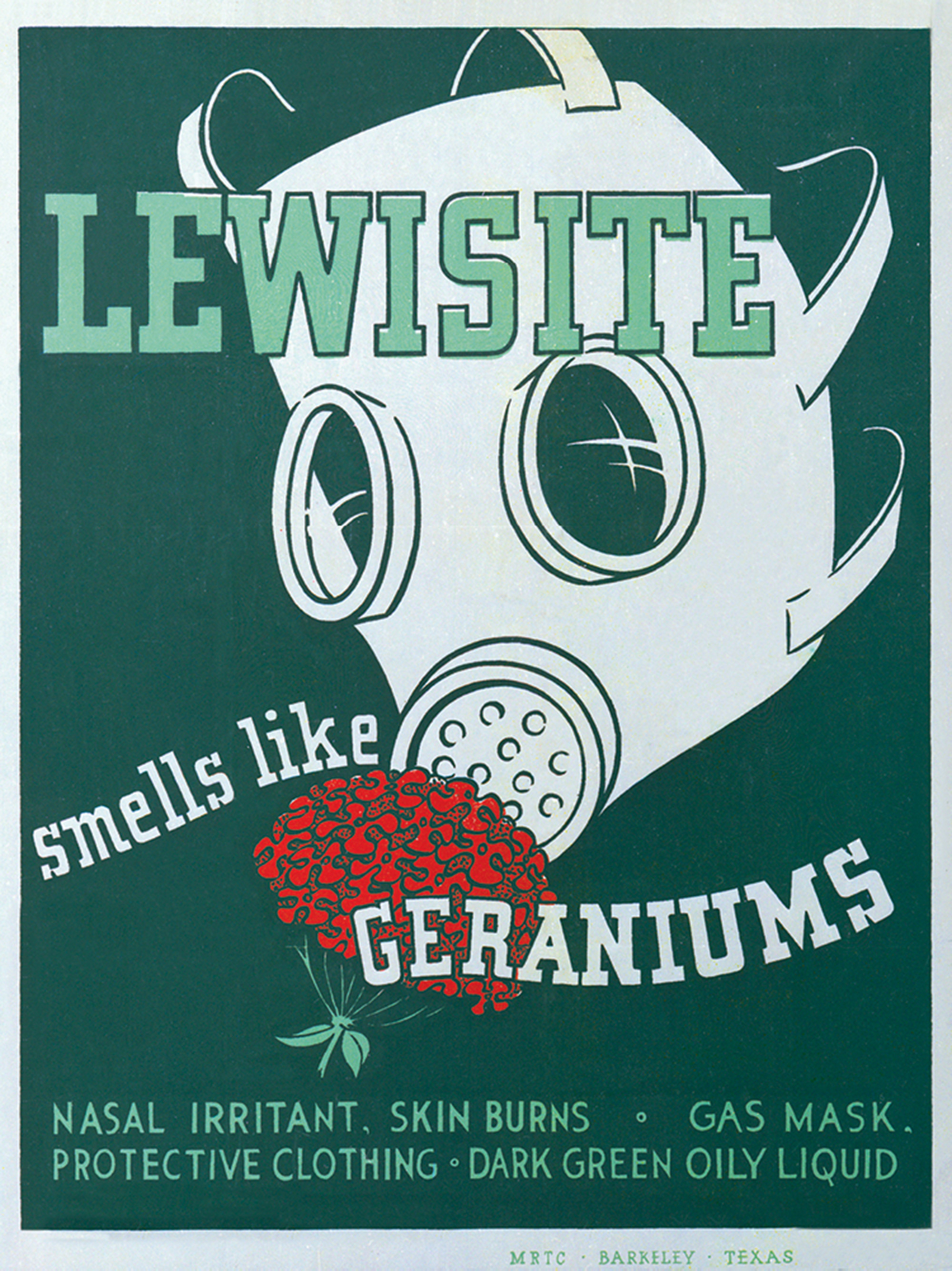 A United States government World War two gas identification poster.