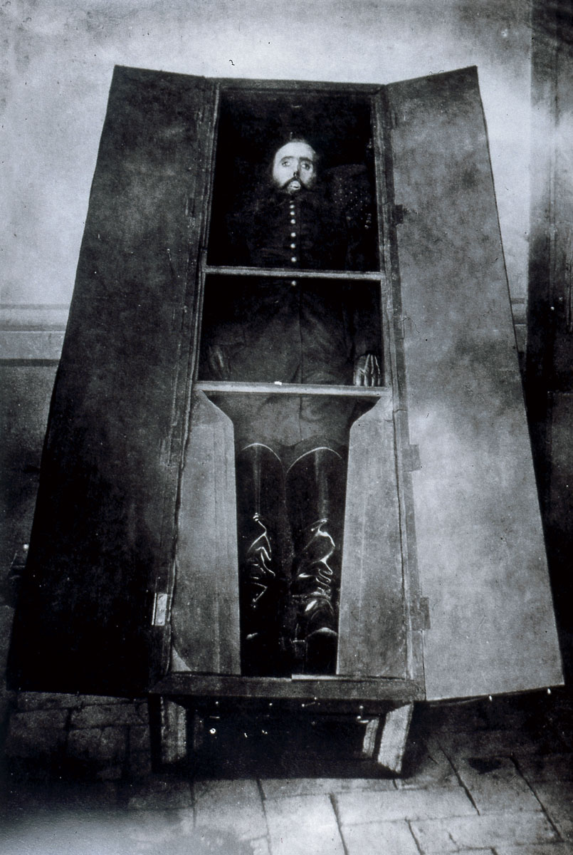 An 1867 photograph by François Aubert entitled “Maximilian in His Coffin.”