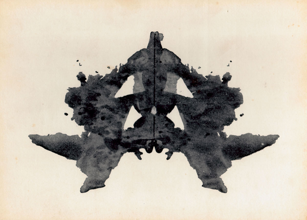 Card 1 from the original set of Rorschach blots.