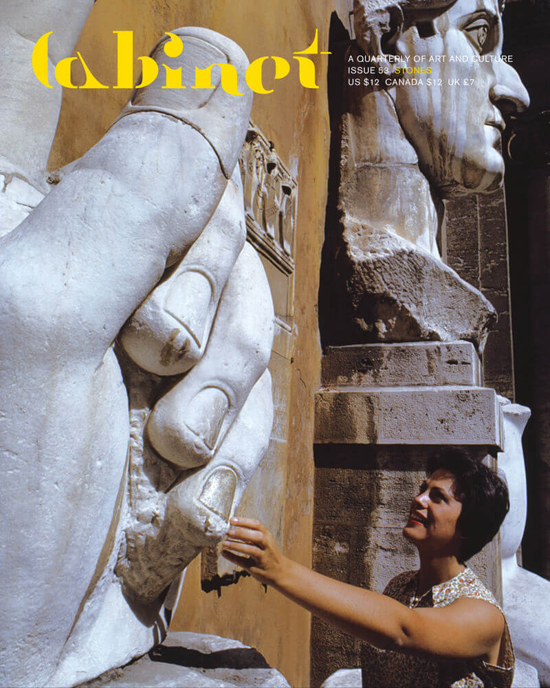 A 1962 photograph of a tourist touching the right hand of the Colossus of Constantine at the Palazzo dei Conservatori in Rome. Constantine’s head is pictured in the background.