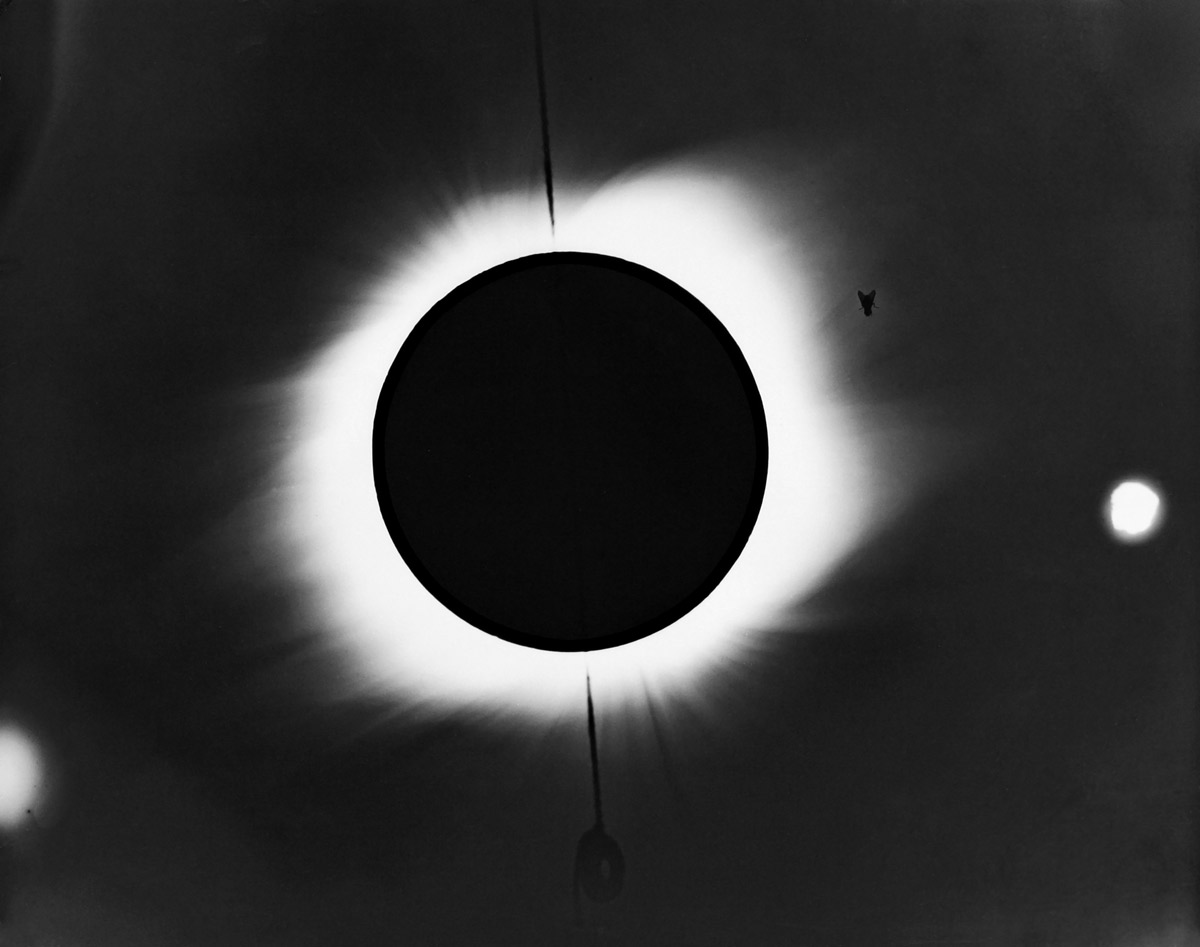 Photograph of the solar eclipse of 10 September nineteen twenty-three observed from Proto Libertad, Mexico, by astronomer A. E. Douglas.