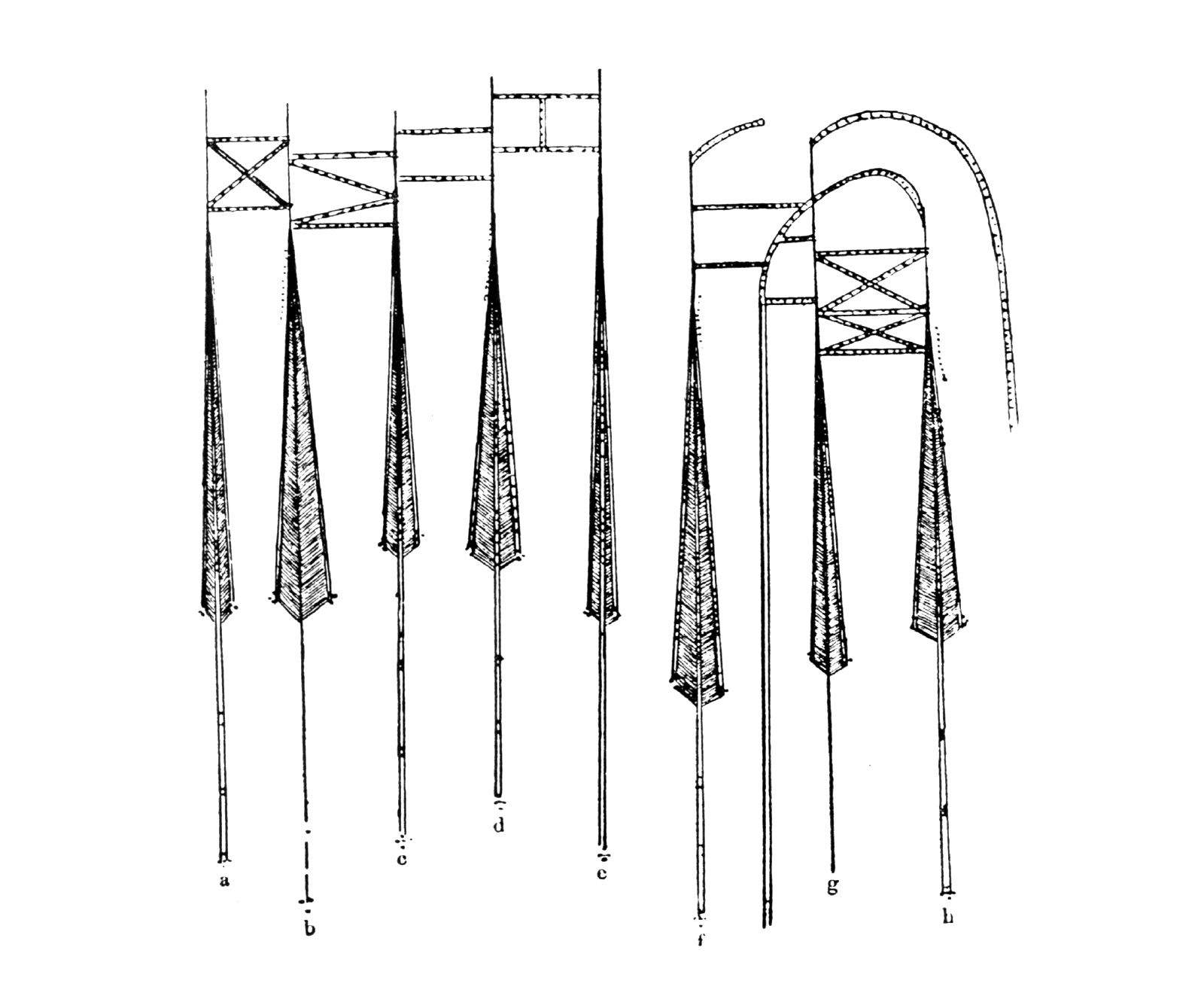 Figure one hundred fifty-five from “The Yukaghir and the Yukaghirized Tungus.” It depicts the romantic affinities among eight separate individuals. 