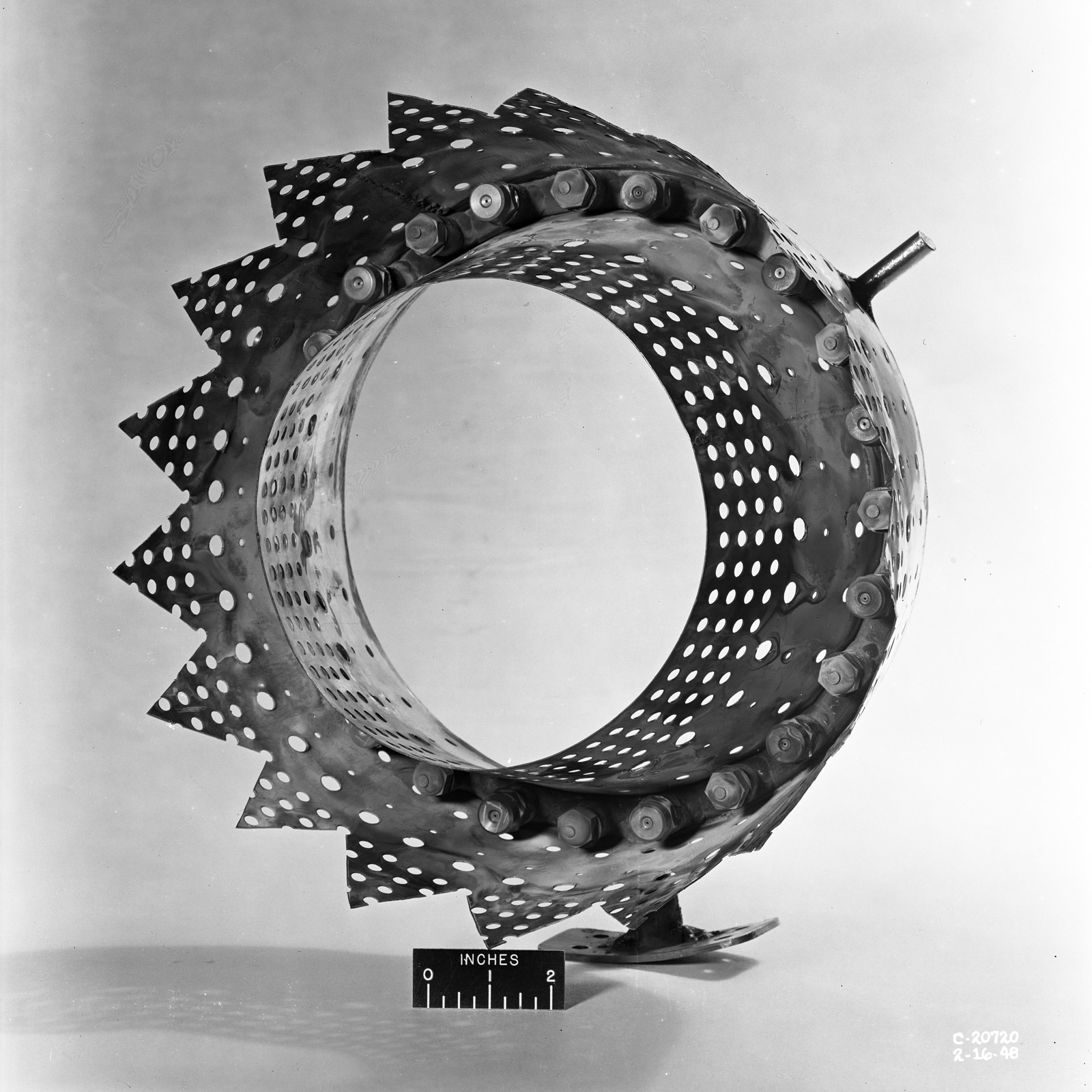 Photograph of flameholder