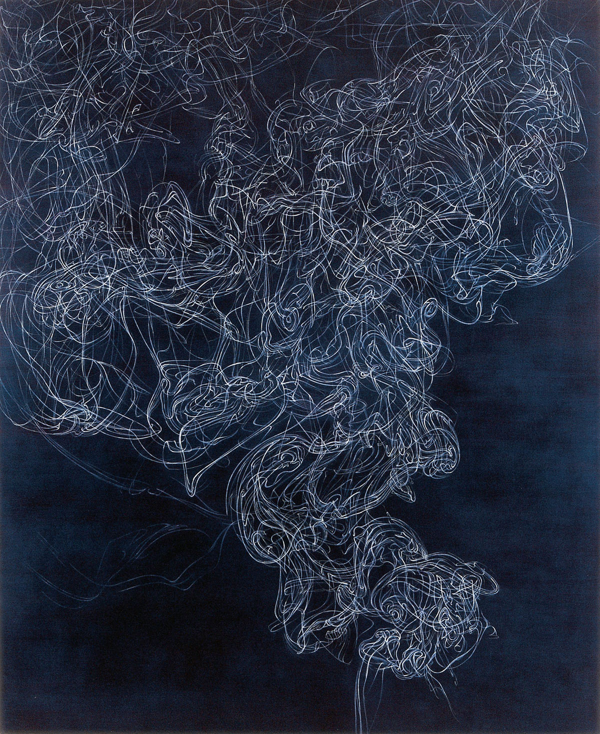 A 2001 painting by Karen Arm entitled “Untitled (Incense #3).”