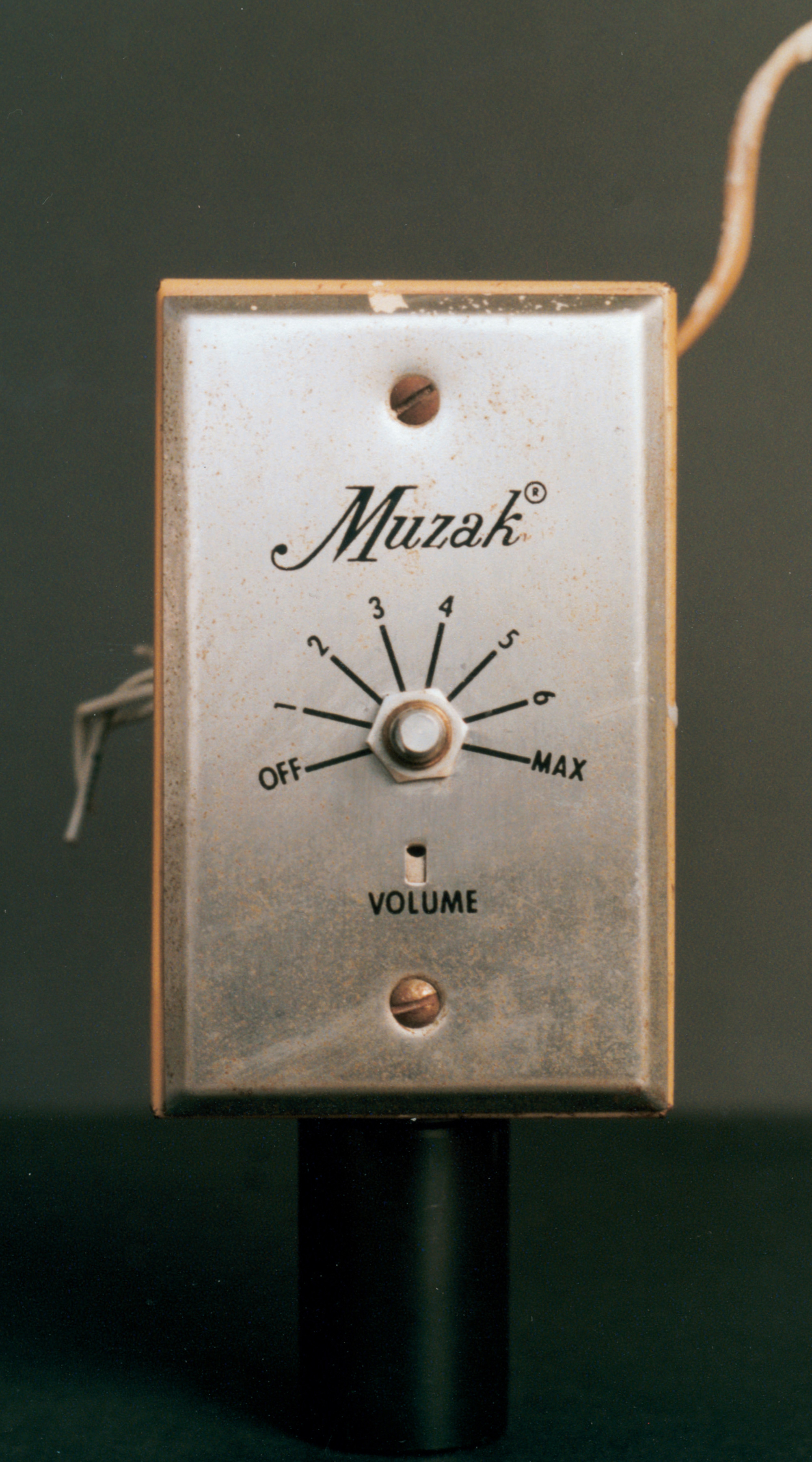 A photograph of a Muzak box from the 1950s.