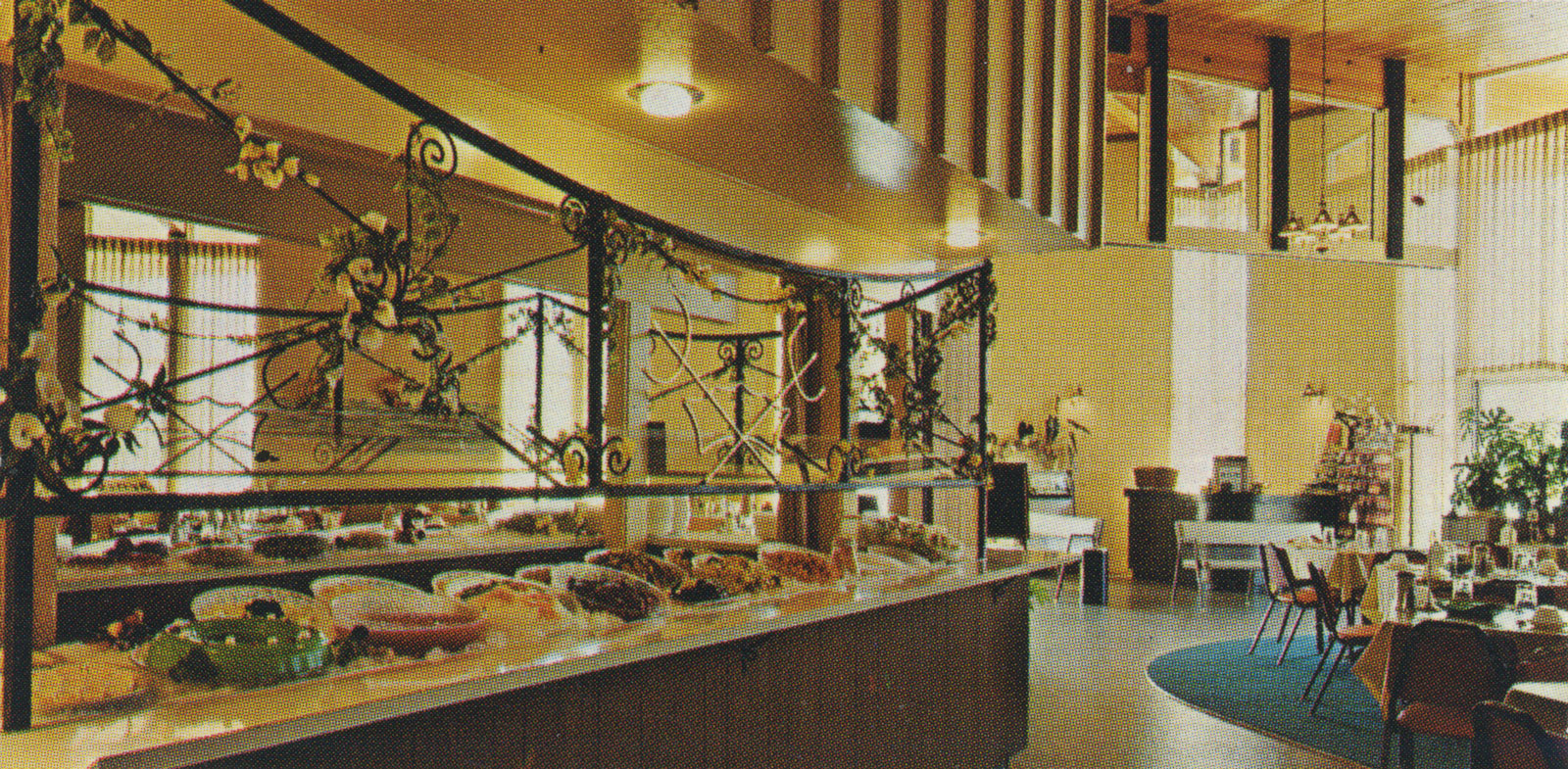 Postcard from Fjörds Smorg-ette, Stockton, California, circa nineteen sixty.
