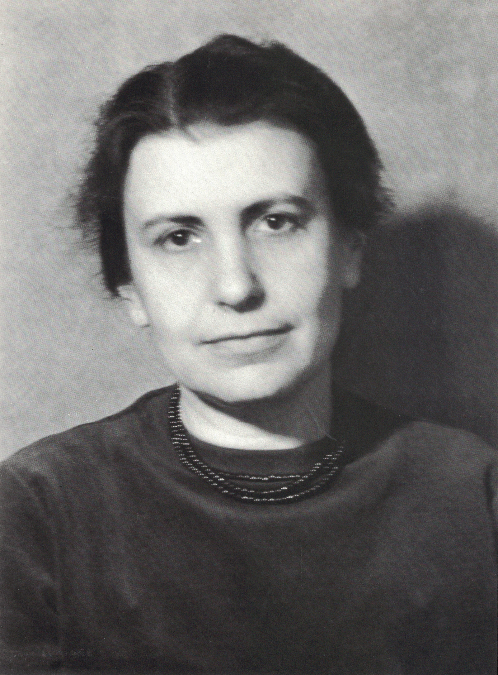 A photographic portrait of Anna Freud.