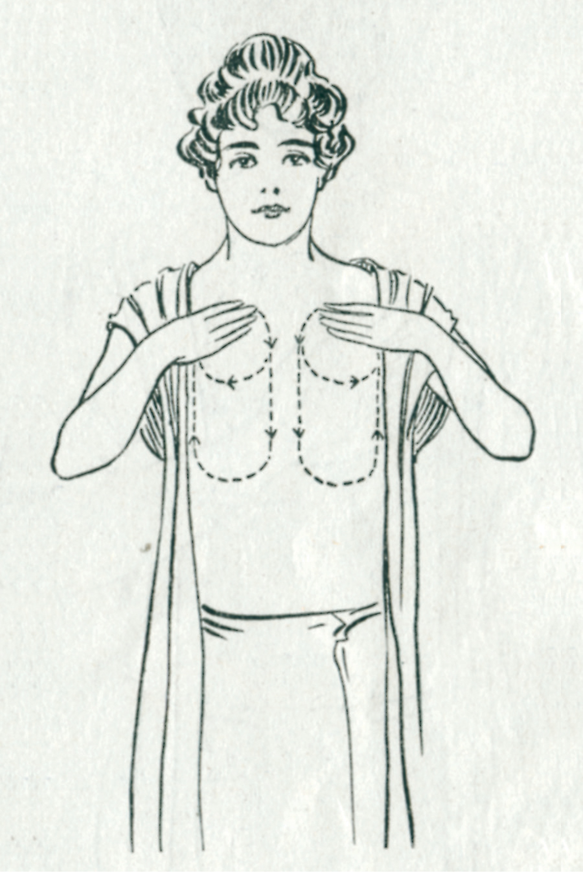 A diagram depicting a method of chest massage from How to Use Viavi.
