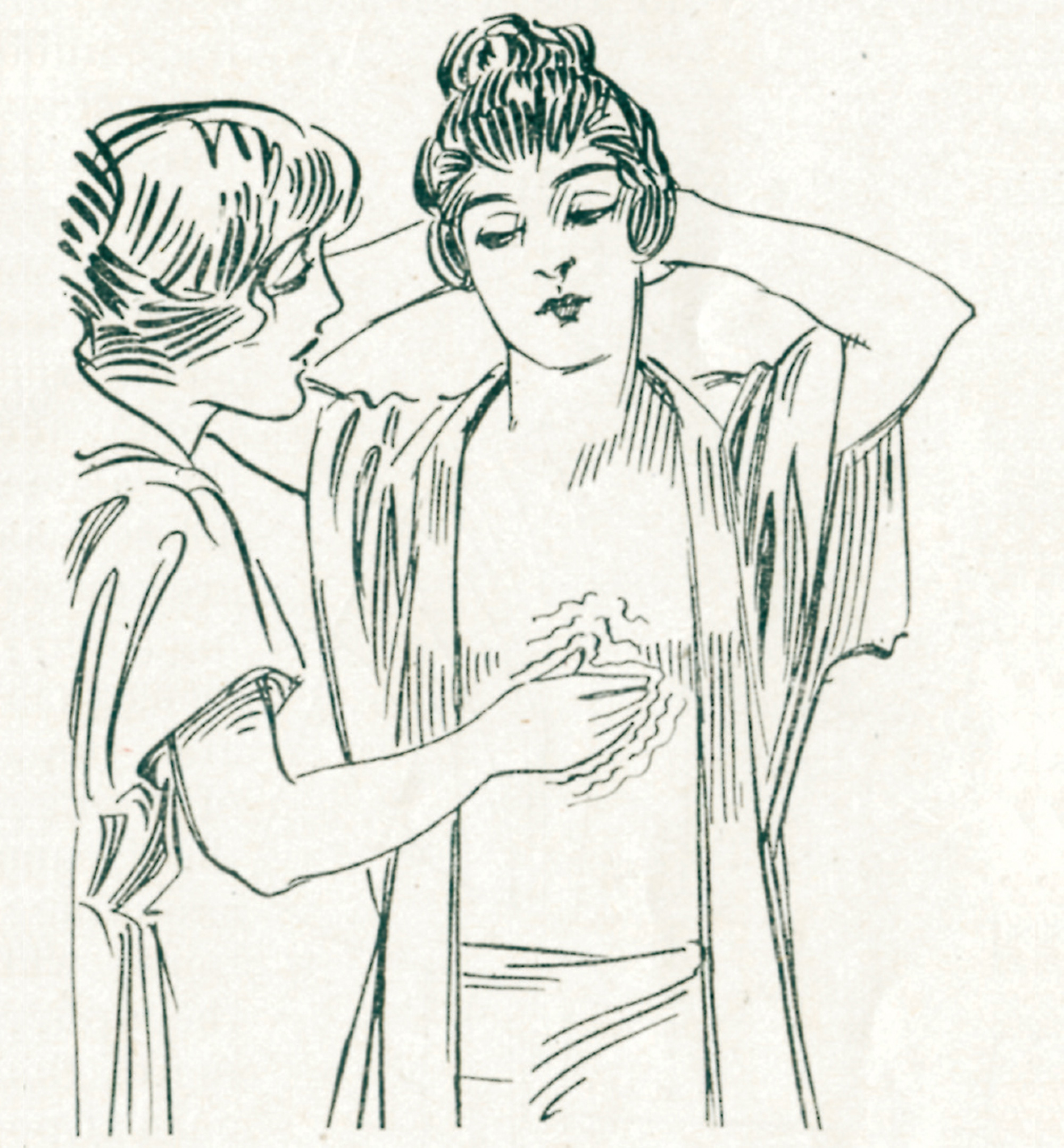 A diagram depicting a method of chest massage from How to Use Viavi.